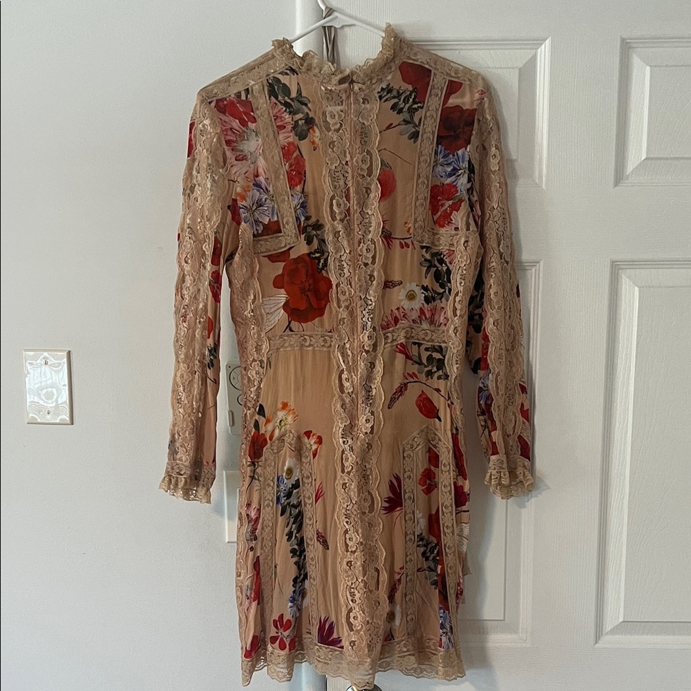 Floral Lace Long Sleeve Dress